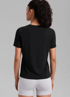 Quick Dry Crewneck Hip Length Short Sleeve
