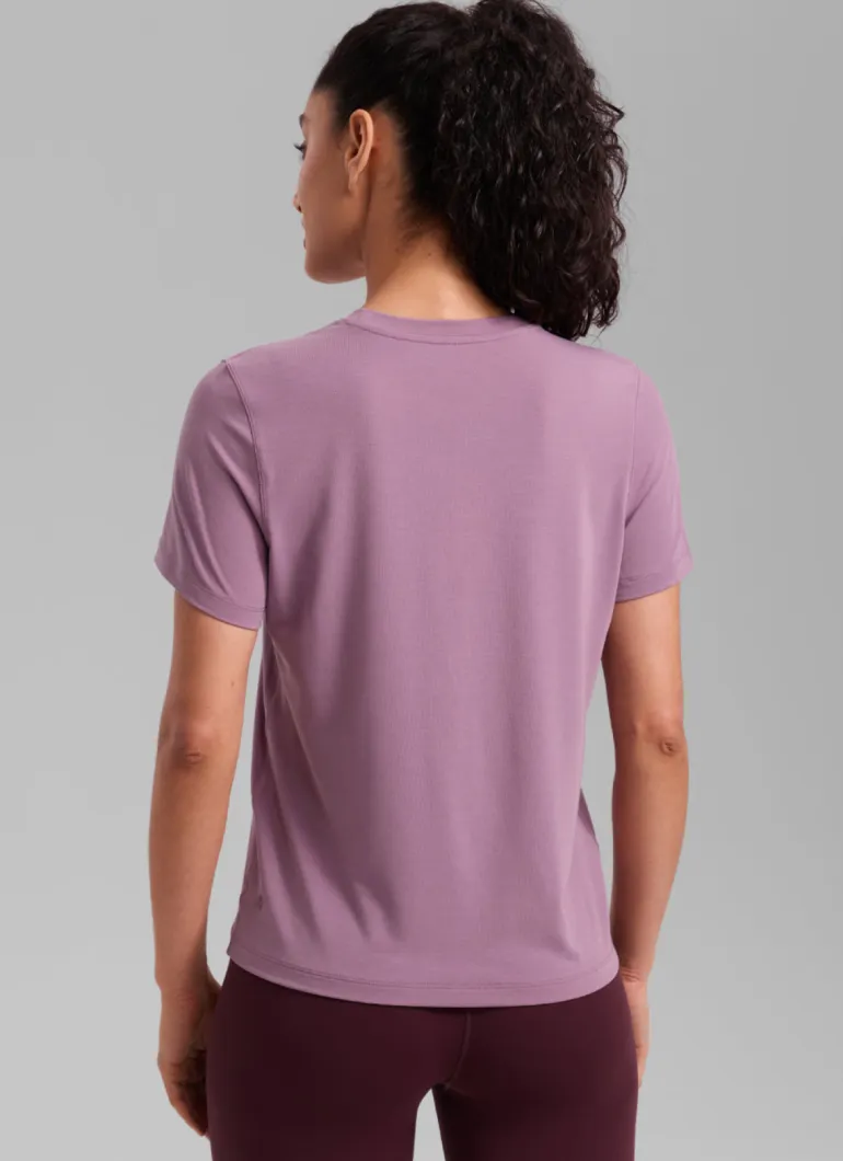 Quick Dry Crewneck Hip Length Short Sleeve