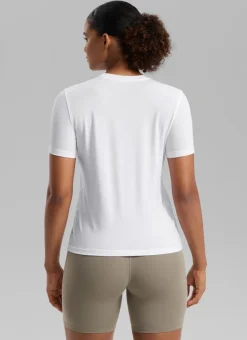 Quick Dry Crewneck Hip Length Short Sleeve