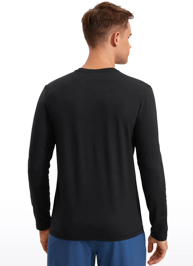 Quick Dry High Crewneck Long Sleeves Shirts