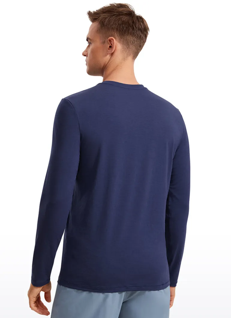 Quick Dry High Crewneck Long Sleeves Shirts