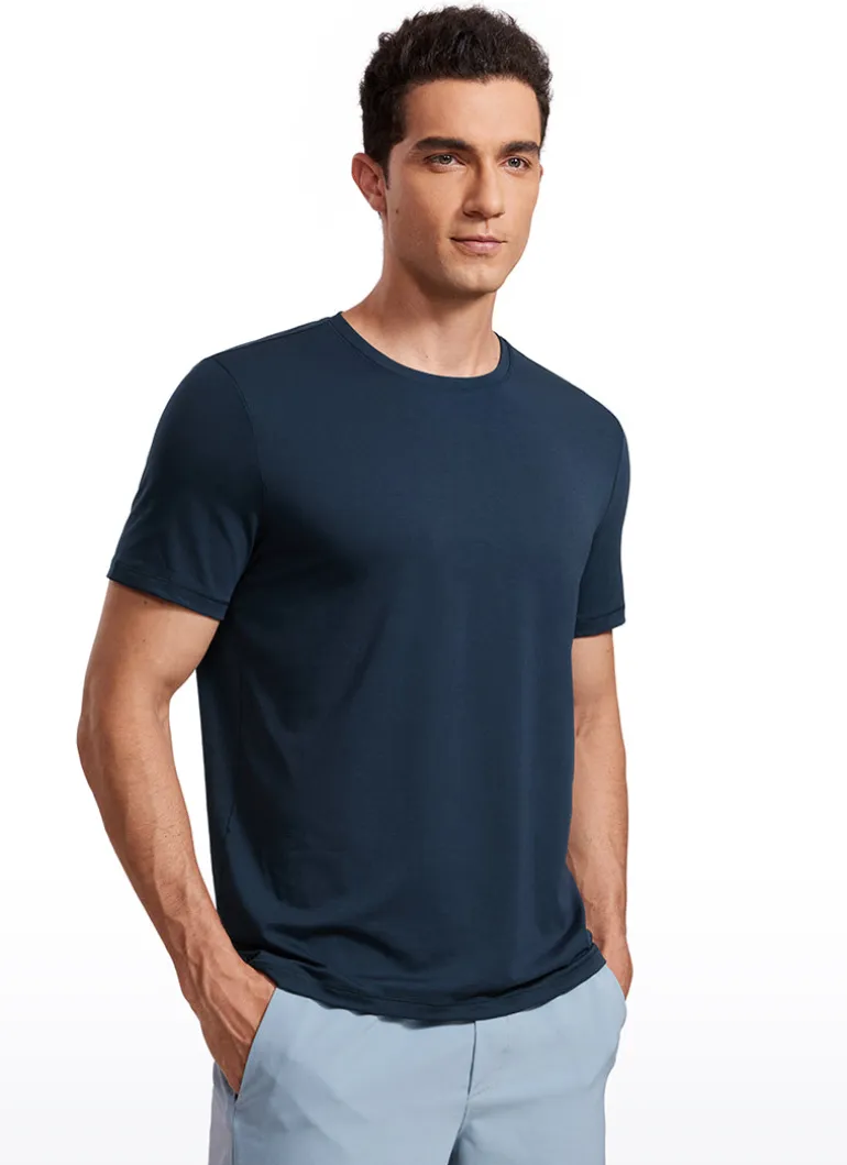 Quick Dry High Crewneck Short Sleeves Shirts