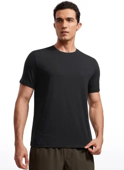 Quick Dry High Crewneck Short Sleeves Shirts