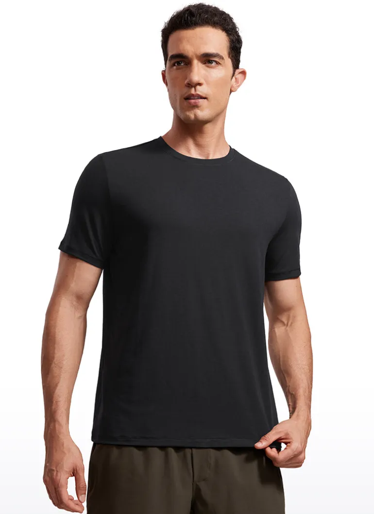 Quick Dry High Crewneck Short Sleeves Shirts