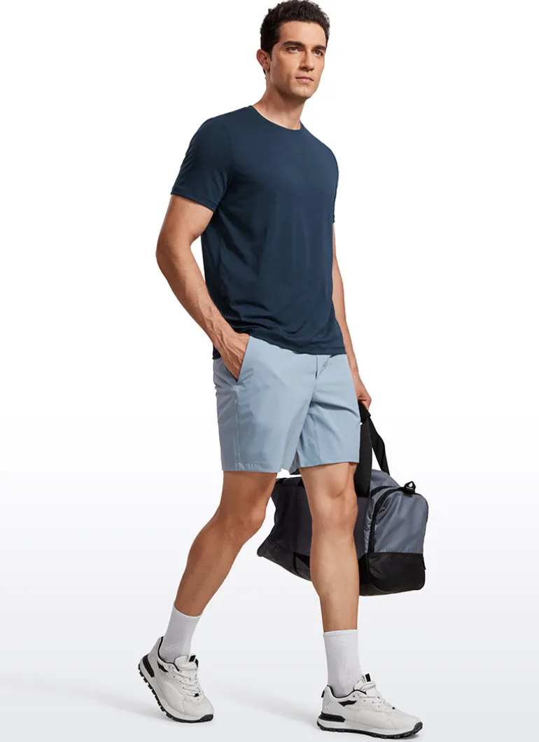 Quick Dry High Crewneck Short Sleeves Shirts