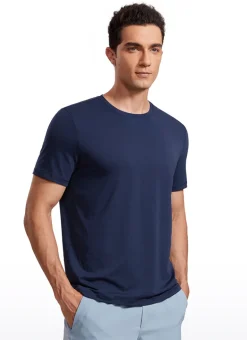 Quick Dry High Crewneck Short Sleeves Shirts