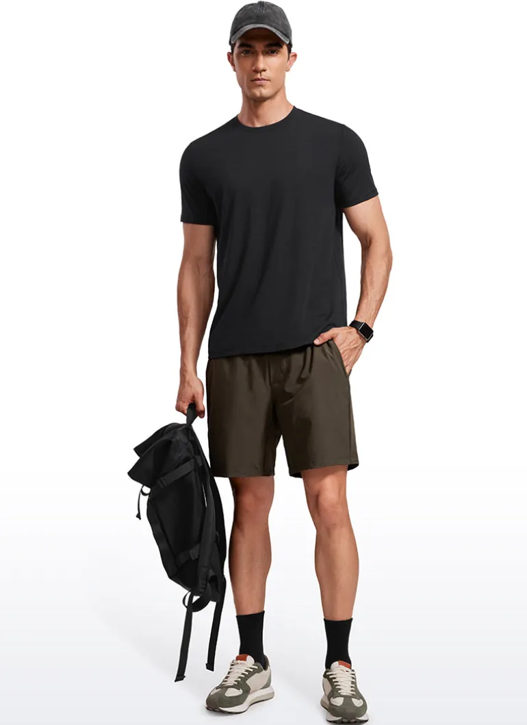Quick Dry High Crewneck Short Sleeves Shirts