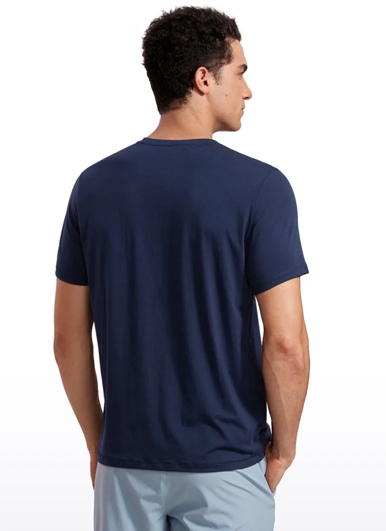 Quick Dry High Crewneck Short Sleeves Shirts