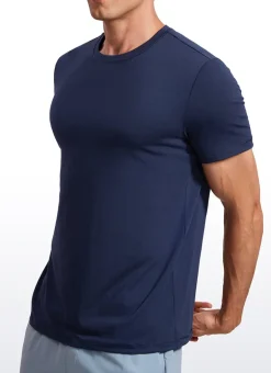 Quick Dry High Crewneck Short Sleeves Shirts