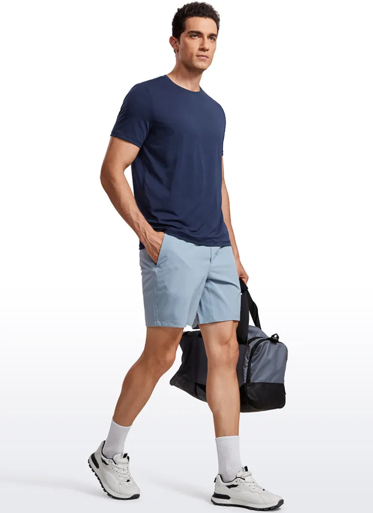 Quick Dry High Crewneck Short Sleeves Shirts