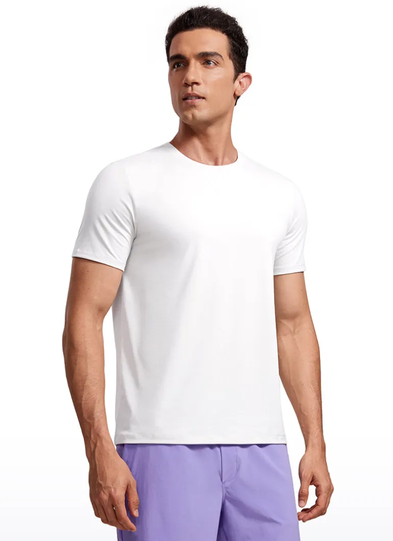 Quick Dry High Crewneck Short Sleeves Shirts