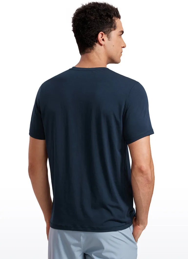 Quick Dry High Crewneck Short Sleeves Shirts