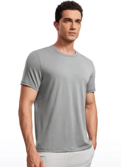 Quick Dry High Crewneck Short Sleeves Shirts