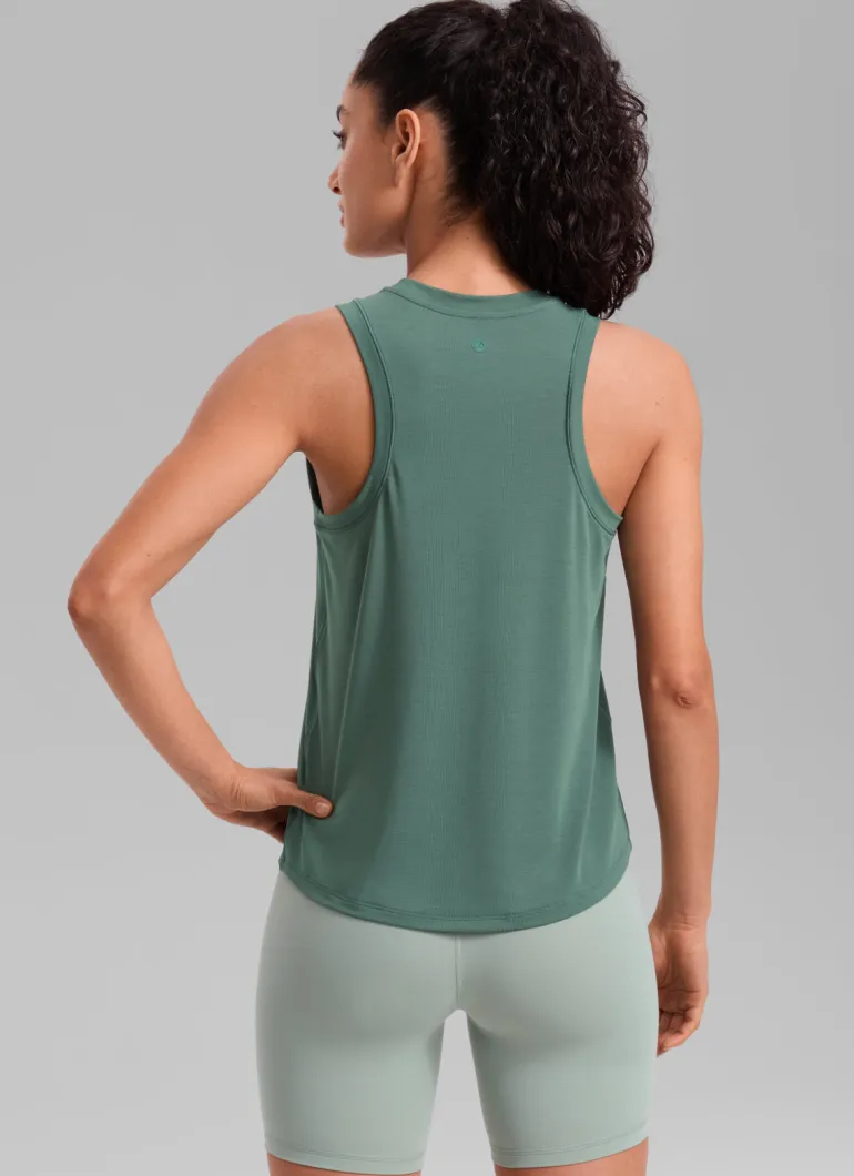Quick Dry Racerback Hip Length Tank