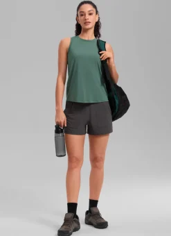 Quick Dry Racerback Hip Length Tank