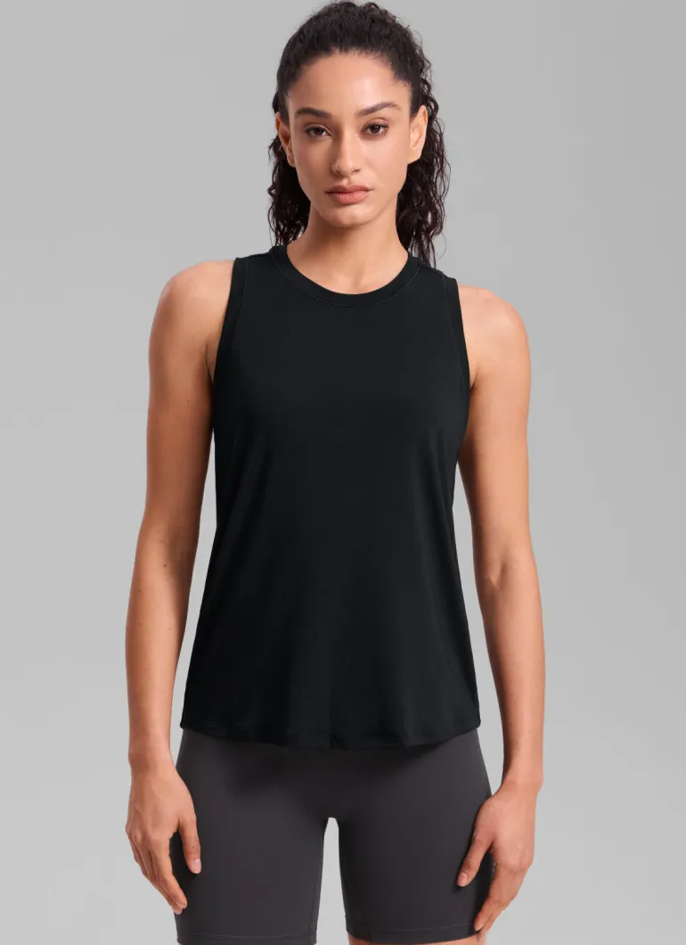Quick Dry Racerback Hip Length Tank