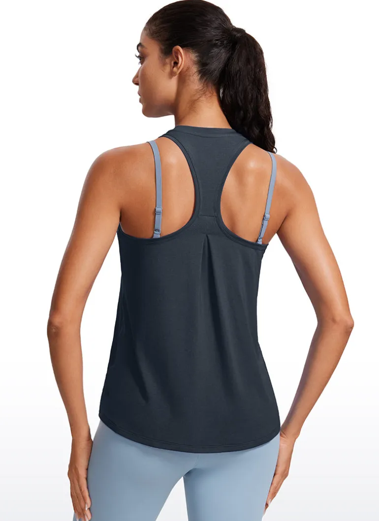 Racerback Casual Sleeveless Tank