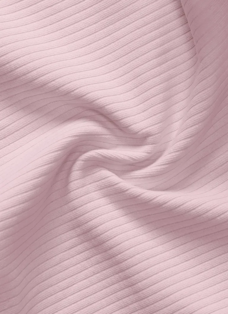 Ribbed Henley Neck Built in Bra Tank