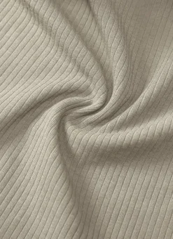 Ribbed Henley Neck Built in Bra Tank