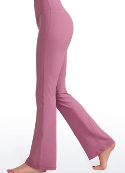 Ribbed High Waist Pocket Flare Leggings 31
