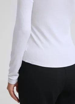 Ribbed Modal Henley Long Sleeve