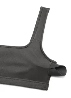 Ribbed Square Neck Padded Mini Bra