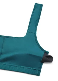 Ribbed Square Neck Padded Mini Bra