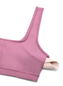 Ribbed Square Neck Padded Mini Bra