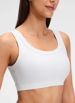 Ribbed U Back Sports Bra