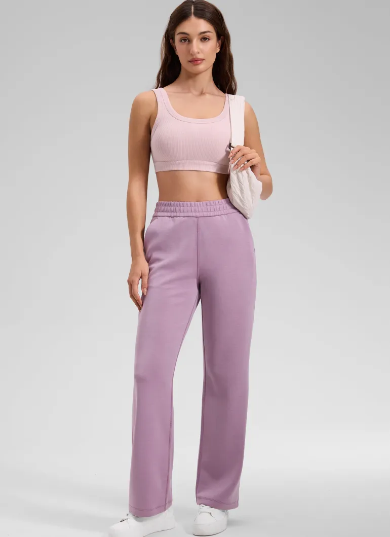 Ribbed U Back Sports Bra