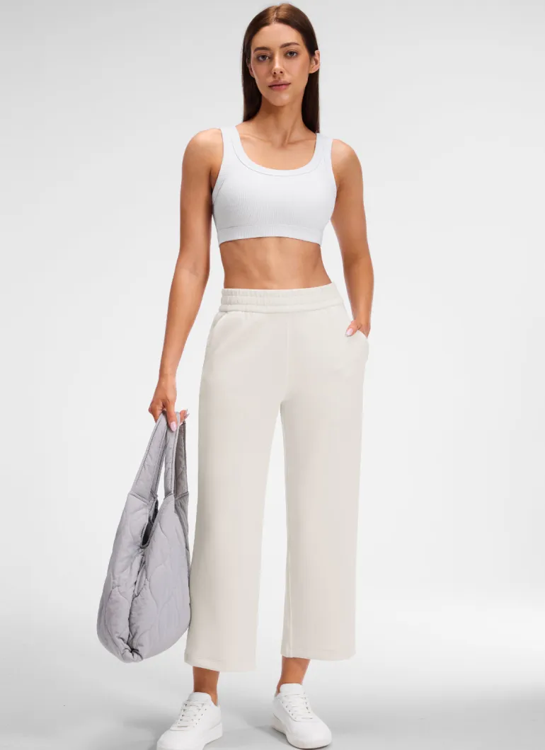 Ribbed U Back Sports Bra