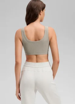 Ribbed U Back Sports Bra