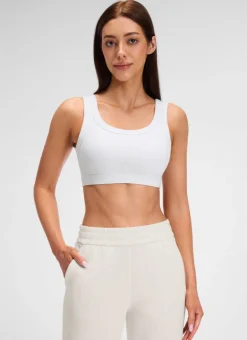Ribbed U Back Sports Bra