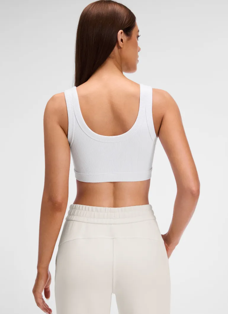 Ribbed U Back Sports Bra