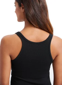 Ribbed Waist Length Modal Racerback Tank
