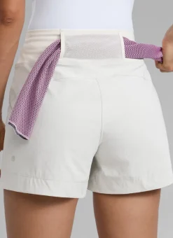 Ripstop Zip Pocket Mid Rise Shorts 4''