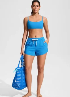 Scoop Neck Adjustable Strap Bikini Top