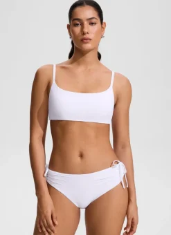 Scoop Neck Adjustable Strap Bikini Top