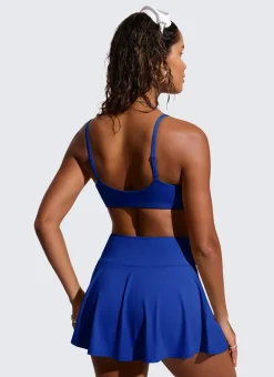 Scoop Neck Adjustable Strap D-DD Bikini Top
