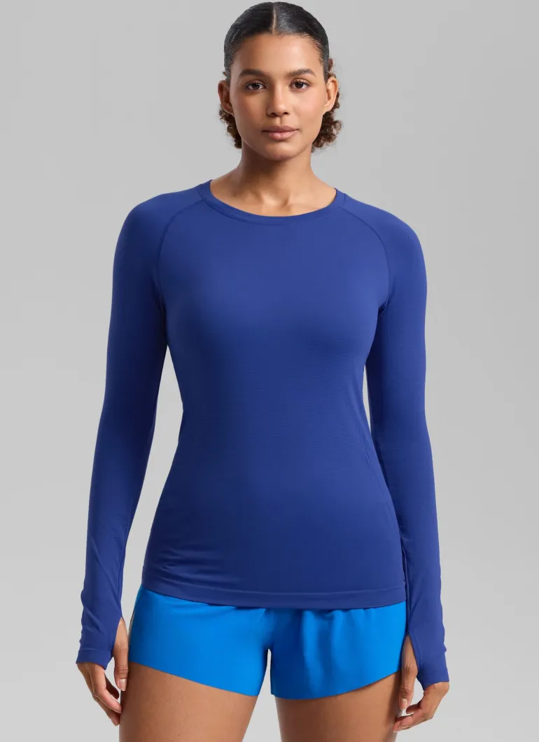 Seamless Crew Neck Long Sleeve