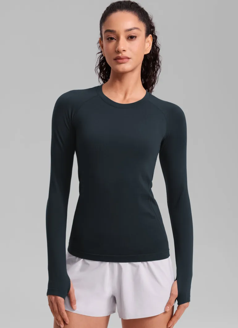 Seamless Crew Neck Long Sleeve