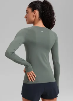 Seamless Crew Neck Long Sleeve