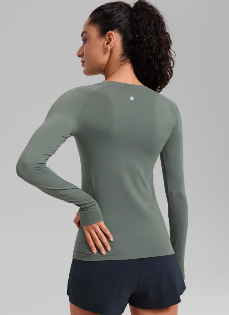 Seamless Crew Neck Long Sleeve