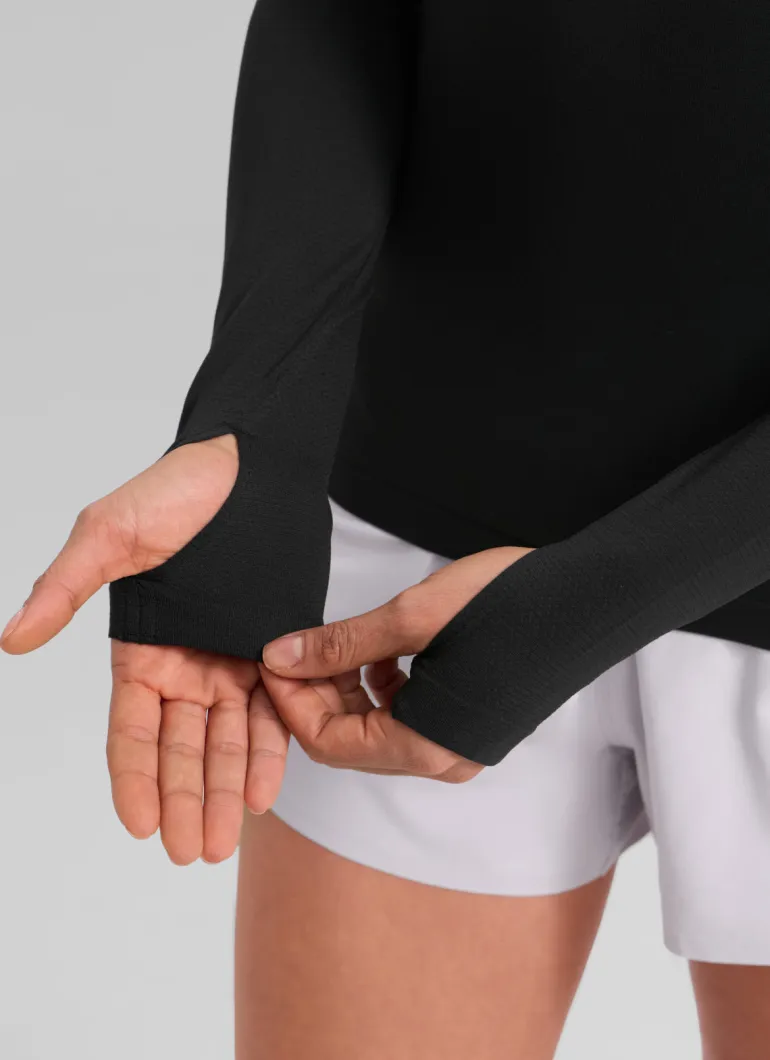 Seamless Crew Neck Long Sleeve