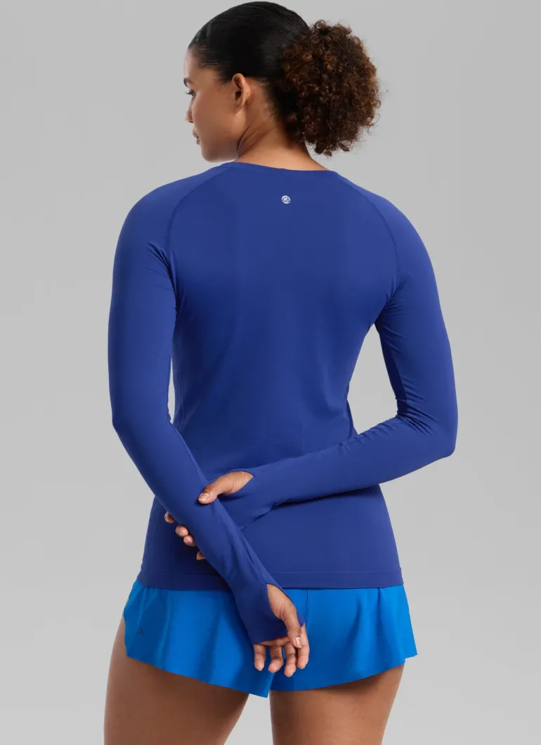 Seamless Crew Neck Long Sleeve