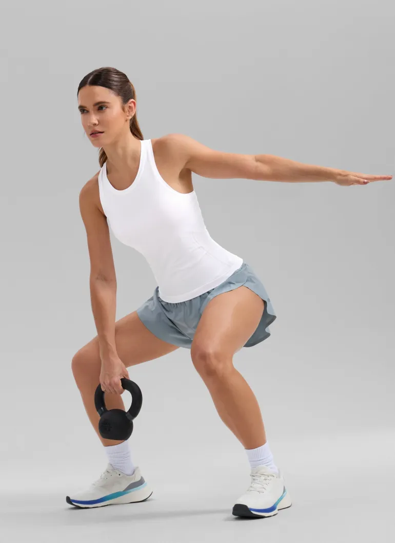 Seamless Crewneck Racerback Tank