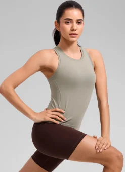 Seamless Crewneck Racerback Tank