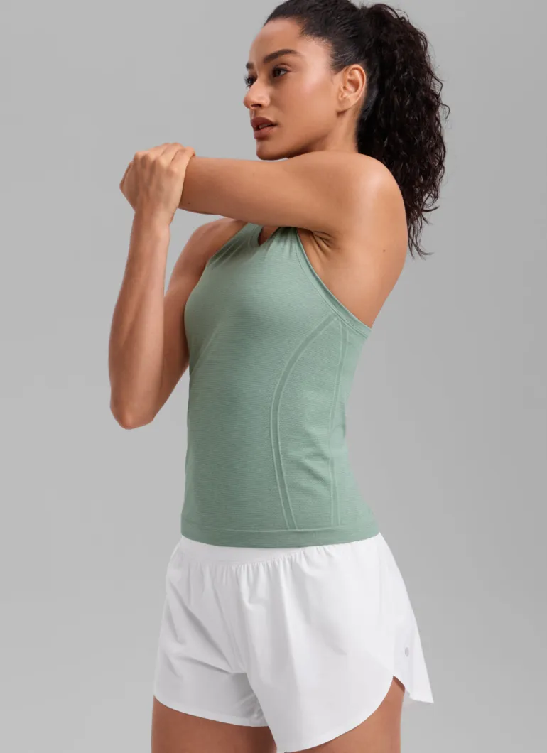 Seamless Crewneck Racerback Tank