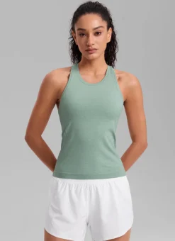Seamless Crewneck Racerback Tank