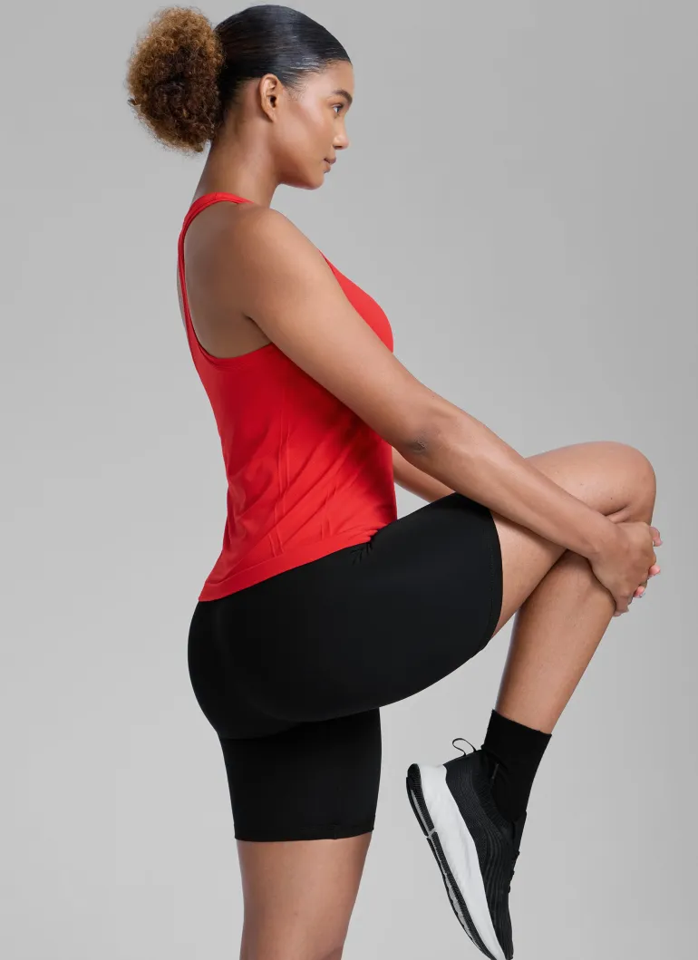 Seamless Crewneck Racerback Tank